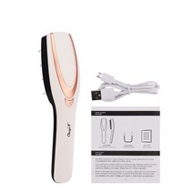 광선요법 머리 마사지 탈모 방지 빗 전기 진동 두피 마사지 USB 헤어 브러시 혈액 순환 촉진 31, 01 AM176