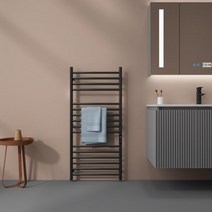 수건건조기 화장실 난방 수건 스마트 홈 전기 수건 난방 장치 수건 걸이 스테인레스 스틸 온도 및 시간 제어 욕실 장비 수건 난방 11, CHINA, EU + 오른쪽+110V, Black 115cmX48cm