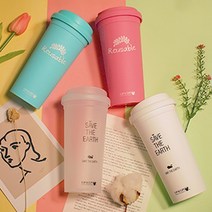 컵앤컵스 리유저블 텀블러 500ml 판촉물 기념품 제작 100개, 핑크, ml