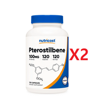 뉴트리코스트 프테로스틸벤 100mg Pterostilbene 120캡슐 2개
