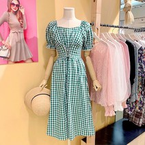 도로시홀릭 고방체크아일렛원피스(DO57759)