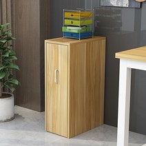 슬림 틈새 책꽂이 수납장 거실 소형 조립 원룸 책장 폭좁은 문달린 잡지꽂이, 연호두