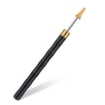 LMDZ 가죽 가장자리 오일 펜 상단 염료 롤러 샌들 우드 공예 도구 어플리케이터 빠른 페인트, 01 Black A