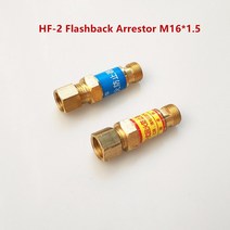 1 쌍 플래시백 어레스터 체크 밸브 화염 버스터 m161.5 가스 용접 절단 토치 압력 산소 조절기용 hf-2 유형, 한개옵션0, 한개옵션0