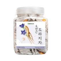 이너블릭 국내산 6년근 도라지 차 100티백 PLA 친환경 필터, 1통, 100개입, 1g