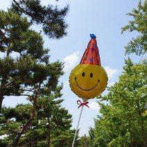 재미제이 스마일 파티햇(미니) 은박풍선 그라보 생일 백일 두돌 생일상