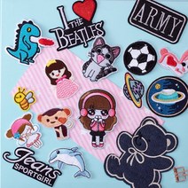 다이찌몰 와펜 자수 패치 열접착 6시리즈, 1개, 468번 폴짝 개구리