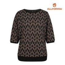 올포유 여성 패턴 포인트 티셔츠 ALTRK5141-199 G