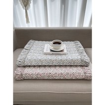 광목면 잔꽃 샤링 쇼파패드