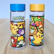 포켓몬스터 투명보틀 500ml 2개 세트 몬스터볼 슈퍼볼 트라이탄 보틀 물병 물통 캐릭터, 혼합(슈퍼볼+몬스터볼)