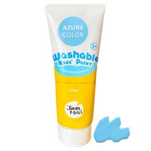 유아페인팅 퍼포먼스 미술물감 하늘색 워셔블 색혼합 상상력 의사소통