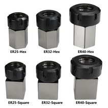 보링머신 XCAN ER 콜렛 척 블록 ER25 ER40 CNC 선반 조각 절단기용 스퀘어/헥스 스프링 홀더, 04 Hex ER 25