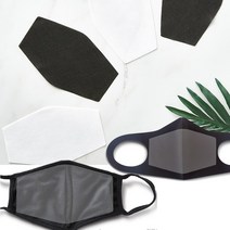 댄디 필터 마스크 화이트 30매 블랙 국내산 필터원단 순면마스크, 필터교체형마스크화이트