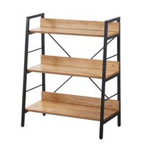 블랙 스틸 책장 심플한 3단 책장 DIY책장 장식장, 해가뜰때까진 책장(3단)블랙