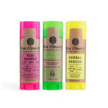 Raw Elements 스페인직구 립레스큐 립쉬머 립케어3종 자연주의브랜드 가벼운선물 4.2g 3개입 1팩