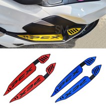 혼다 PCX 발판 좌우 세트 튜닝 더뉴 18년~20년 미끄럼방지 고무패드 피씨엑스 125, 블루, 1개