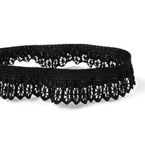 [Y-42-20]링클헤어타이 15mm 블랙 1yd(90cm)