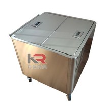 밀가루카트 이동식 스텐 쌀 식품 밀폐 용기 업소용 상업용, 11 60x60x55 높이 50KG/단일 구획