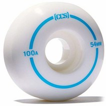 [CCS] 스케이트보드 휠 - 52mm 53mm 54mm 56mm 100A (화이트 54mm), White