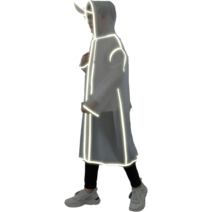 몰리앤씨 아동용 학생 반투명 레인코트 우비 비옷