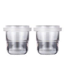 도징 컵 링 탬핑기 템핑기 템퍼 탬퍼 커피 원두 58.4MM 커피 투약 컵 파우더 피더 부품 58mm 에스프레소 그, 05 2PCS