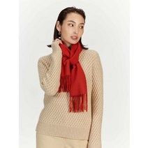 [100%캐시미어] 고비 프린지 스카프 머플러 Gobi Fringe Scarf