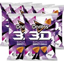 도리토스 호주 Doritos Crunch 3D 크런치 스위트 칠리 스낵 130g, 6팩