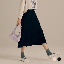 클라비스 스웨이드 롱 플레어 스커트 (2colors) CVWHC4T02M