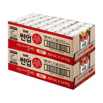 매일유업 썬업 과일 야채 샐러드 레드 주스, 48팩, 200ml