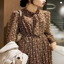 헬리꽁땡 [헬리꽁땡]페미닌플라워플리츠원피스