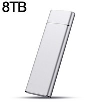 외장 하드 디스크 저장장치 xiaomi oringal 브랜드 8tb 4tb 2tb ssd 고속 외부 m.2 솔리드 스테이트 드라이브 usb 3.1 type c 인터페이스 대용량 저, 8TB 은색