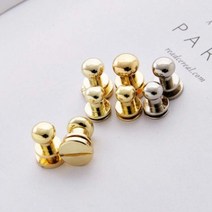 가죽 가방 솔트레지 솔트리지 4 5mm 4color 단추 재료 부자재, 5mm_실버