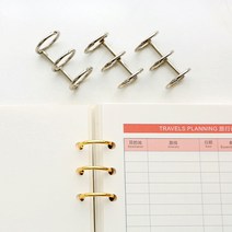 금속 3공 6공 루즈링 메탈 바인더링 제본 링 2color, 실버