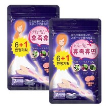 휴족휴면 발바닥 종아리 발뒤꿈치 쿨링패치, 2개, 7매입