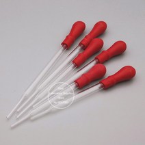 파이펫 스포이드 실험 도구 10 개몫 길이 90mm 100mm 120mm 150mm 모든 크기 사용 가능한 유리 빨간색 고무 헤드가있는 전송