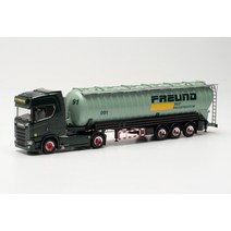 Herpa 315166 스카니아 S시리즈 하이루프 벌크 트레일러트럭 Spedition Freund 자동차 모형