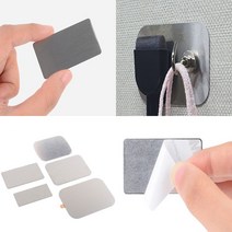 1P 중형 사각 자석철판 자석용철판 조각철판 미니철판 금속판, 56x37mm