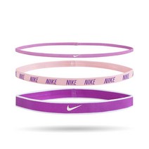 AC4453-582 나이키 믹스드 위드스 헤어밴드 3P, 핑크 + 피치 + 퍼플