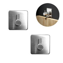 벤스마켓 접착식 욕실악세사리, 1개, E_스텐다용도걸이1p(BW05)