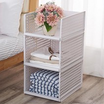 적층식 티셔츠 맨투맨 의류정리용 조립식수납박스, 소형