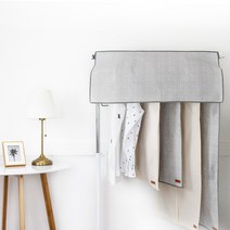 마켓드봉 옷커버 행거덮개 하프 행거커버-그레이, 1개입, 1개