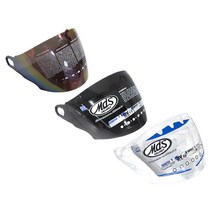 오토바이 헬멧 MDS R3 오픈페이스 쉴드면 모음 투명 스모그 무지개, BLACK - 블랙