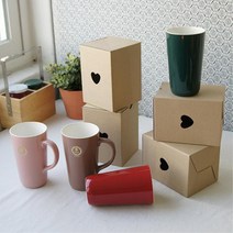 빅사이즈 대용량 도자기 세라믹 머그컵 신혼선물 유치원 추천 양치컵 홍보판촉물, 레드