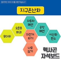 뮤템 헥사곤 자석보드 민트 자석학습보드