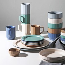 국내산 도자기 검트리 오페라 공기 대접 찬기 접시 파스타 면기 머그컵 홈세트 신혼 혼수 그릇세트, 원형쿠프 소, 지퍼스 그린