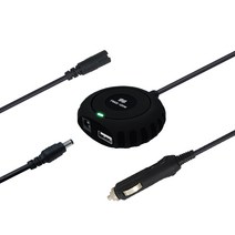 한국미디어시스템 MSI 전용 전차종 차량용 노트북충전기 FREE-120W, 삼성 ASUS 전용잭 (2.5x0.7mm)