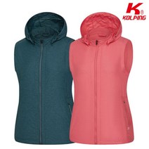 여성 봄 멜란지 경량 등산조끼 브론 KTV7137W