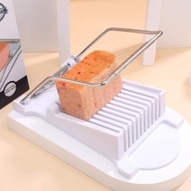 자동 고기 슬라이스 육절기 정육점 육류 반자동 대패 존맛 편리한 가즈아 스테인레스 스틸 점심 고기 슬라이서 과일 커터 계란 슬라이서 절단기 커터 금형 햄 치즈 슬라이서 수동, 하얀