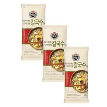 CJ 면요리 백설 칼국수면 국수면 간편식 900g 3개 1세트