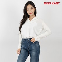 미스칸트 미스칸트 여성 테일러드 카라 쉬폰 배색 블라우스_KNBLM303